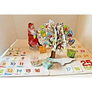 Vintage 2008 Eric Carle's Dream Snow Pop-Up Advent Calendar Interactive Art‎